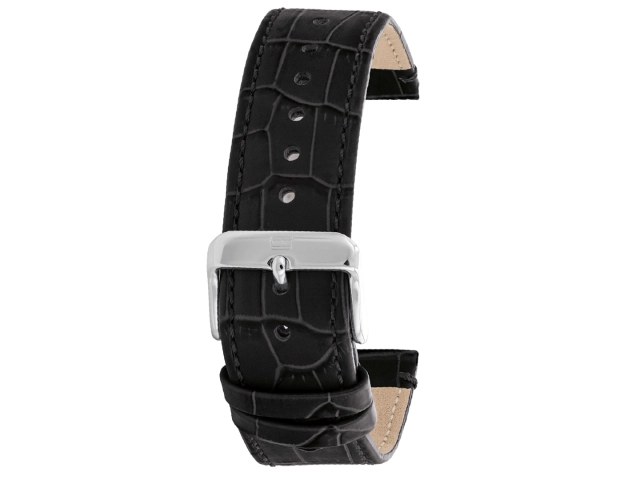 Detal klamry paska Tommy Hilfiger 679302618 srebrny połysk.